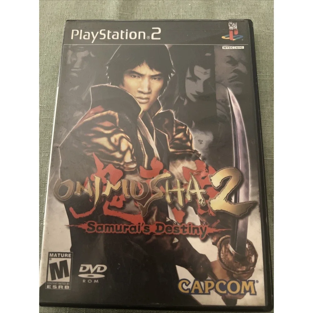 Capcom‎ Onimusha 2 Samurai's Destiny PS2 NTSC Black Label Action Adventure Game